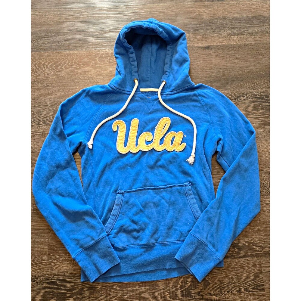 UCLA Campus Crew Blue & Gold Appliqué Hoodie – Size Medium